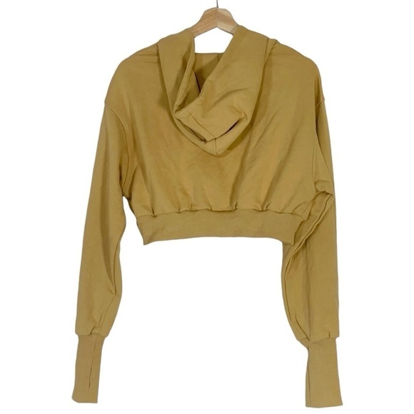 By Dylon Anderson Cropped Hooded Sweatshirt Jacket Size XS  NEW - Picture 4 of 10
